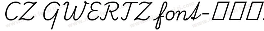 CZ QWERTZ font字体转换